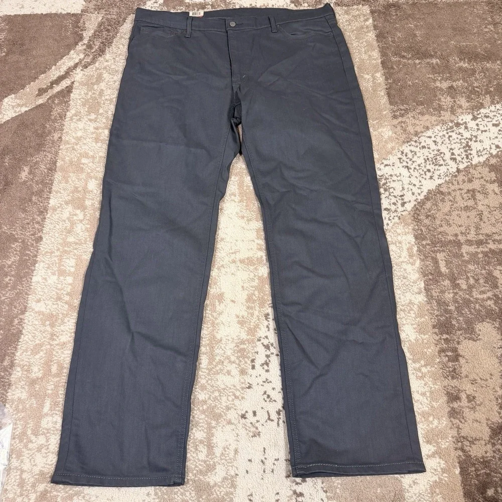 Levis 541 Athletic Taper Jeans Mens 42x36 Gray Stretch Denim Pants NWT Tall